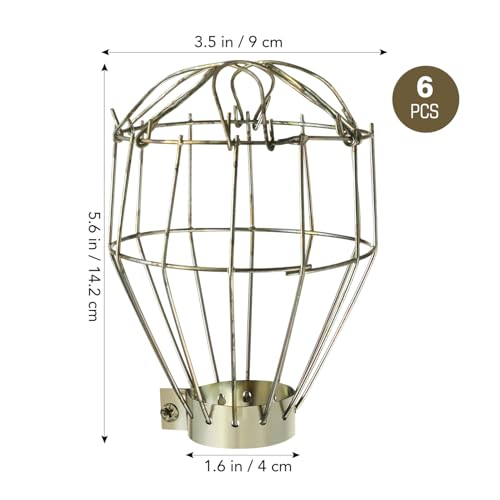 Image of 18pcs Metal Lamp Bulb Guard, Industrial Grade Adjustable, Lamp Holder, Vintage Light Cage Guard Lamp Covers, Open Style Lamp Guard for Floor Lamps,Pendant Light,Chandelie