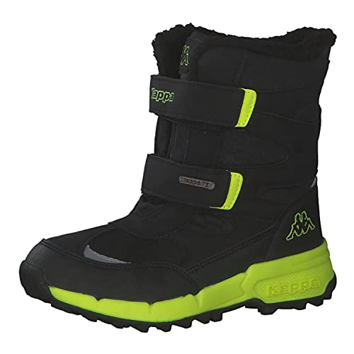 Kappa Cekis Tex K 260903K-1133, for Boy, Black/Lime, 9.5 US