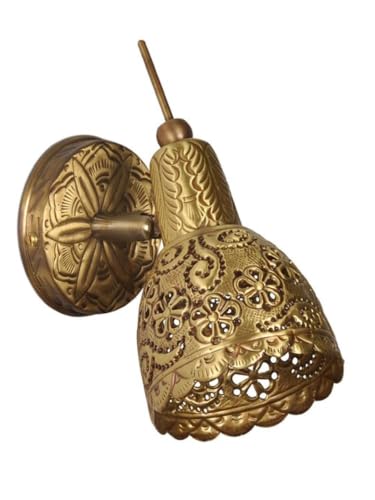 Image of Single Brass Spot Light Wall Sconce with Brasss Material for Decorative Living Room Wall Ceiling Lamp Balcony Decor and Home (Free Bulb)