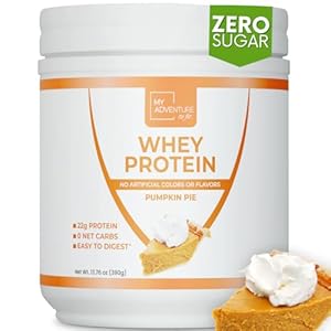 My Adventure to Fit Whey Isolate Protein Powder – Low Carb Protein Powder for Women – Sweetened with Stevia Whey Isolate Protein for Muscle Growth – Clean Protein Powder (Pumpkin Pie, 15 Servings)