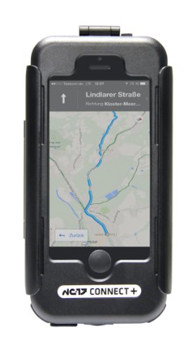 connect wetterfeste drehbare Fahrrad- oder Motorradhalterung für Smartphone und Handy / für Apple iPhone 5 / 5S / 5C und iPhone SE (Handyhülle
