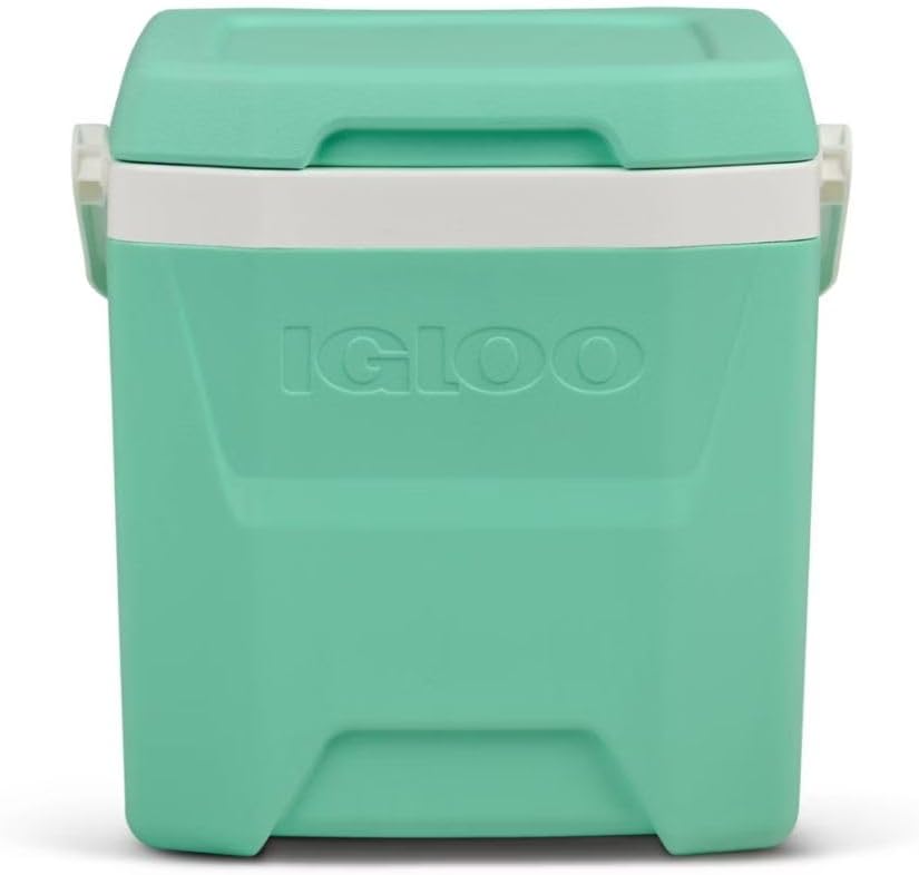 Igloos Insulated Hard Cooler 12 Qt Ice Chest Portable Heavy-Duty Leak-Resistant Easy-Carry Handle Outdoor Travel (Mint)