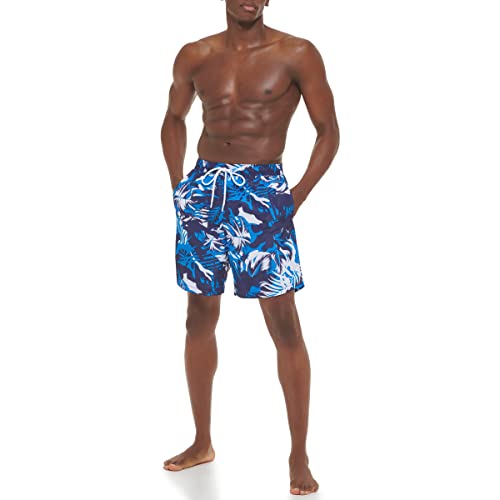 Calvin Klein Men's Standard Uv Protected Quick Dry Swim Trunk, Blue, Large #TOP4