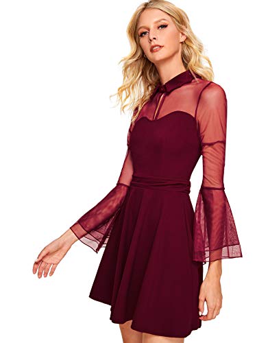 v neck long sleeve belted maxi dress