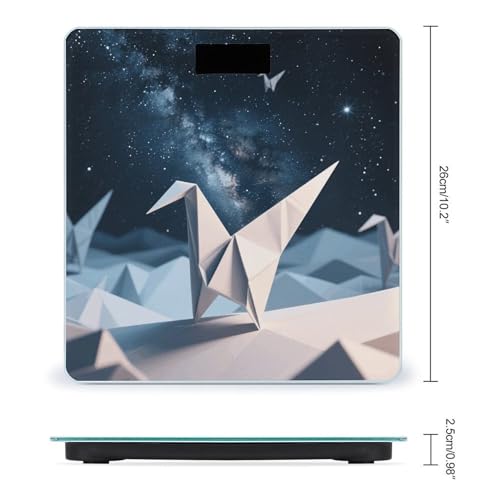 Balanza de baño digital Origami Starry Sky 400 lb miniatura 2