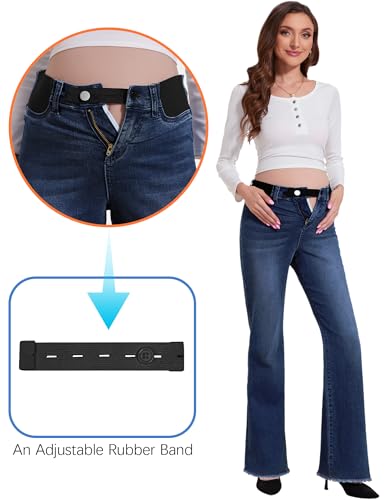Image of PACBREEZE Women's Maternity Flare Jeans Mid-Rise Stretchy Bell Bootcut Jeans Denim Pregnancy Pants, S-XXL