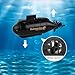 iREOGAME Remote Control Submarine for Pools, 6 Channel 2.4G Mini RC Submarine Model 16+, Ideal for Teens Gift (Black)