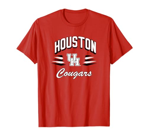 Houston Cougars Retro Diamond Red Officially Licensed T-Shirt