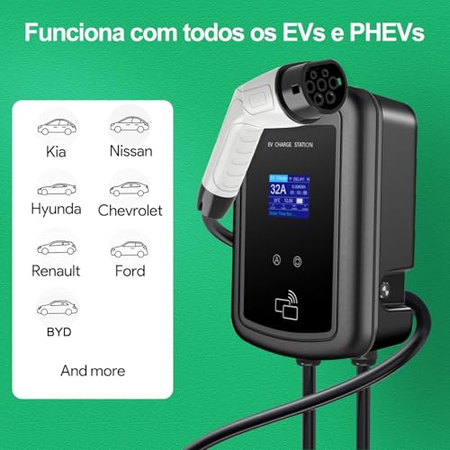 Carregador Wallbox Para Carro Elétrico 7kw 32a