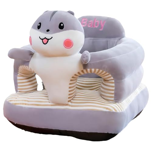 Siège de sol pour bébé anti-basculement en peluche douce stable