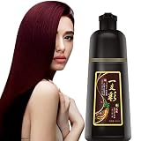 Herbal Hair Color Shampoo-Instant Hair Dye Shampoo-3-In-1 Hair Color for Gray Hair Coverage-Natural