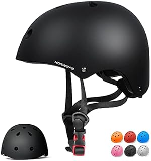 KORIMEFA Kask dziecięcy kask rowerowy, dziecięcy, kask skateboardowy, regulowany, dla 3 lat, dla chłopców, certyfikat CE, do roweru, deskorolki, skutera, BMX, 3-13 lat, dla chłopców i dziewczynek