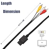AV Cable Composite Video Cord Compatible with Nintendo 64/N64/GameCube/Super Nintendo SNES TV Game(6 Feet) - Image 4