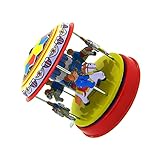 ROBOTS POUR ENFANTS : tournez la clé en bas et regardez le carrousel animé tourner au rythme de la musique.