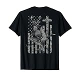 Christian Hunting and Fishing Camo (Design on Back) T-Shirt