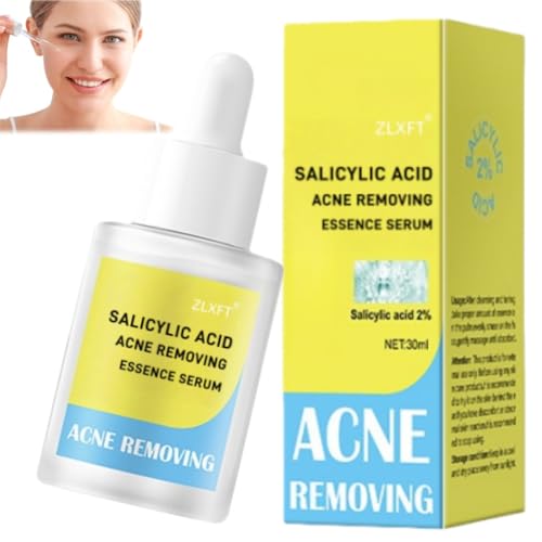 Siero Anti Acne per Viso,Brufoli Viso Cura,Facial Essence,Siero Acne Visos Brufoli e Pori Dilatati,Con Contagocce di Precisione,Visos Essenza,Aiuta a Ridurre le Impurità,30ml