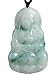 Natural A Jadeite Jade Carved Kwan Yin Goddess Pendant Amulet