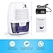 VicTsing Deshumidificador 500ml, Absorber la Humedad 250 ml/24h, Auto-Apaga, Seguro y Silencioso,...