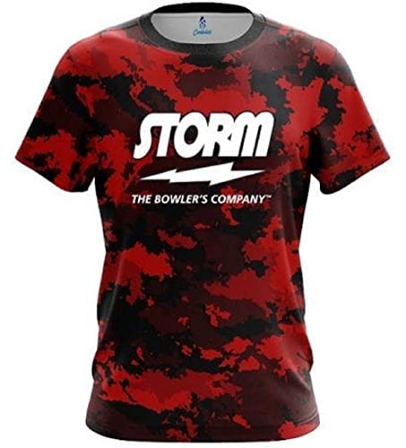 CoolWick Storm Military Red Bowling Jersey (XL)