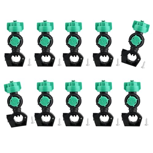 Prácticas boquillas eléctricas antigoteo, con forma de ventilador, rosca ajustable, adecuadas para aplicaciones de jardín, granja, boquilla de riego de jardín