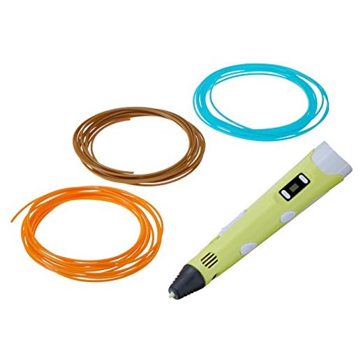 Gearmax® Pluma Impresión Estereoscópica 3D / 3d pluma impresión estereoscópica, la impresión del doodle de la pluma, pluma de dibujo(Amarillo)