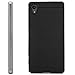 Produktbild Saxonia Hülle kompatibel mit Sony Xperia Z5 Silikon Cover Schutzhülle [Ultra Hybrid] Schwarz-Silber