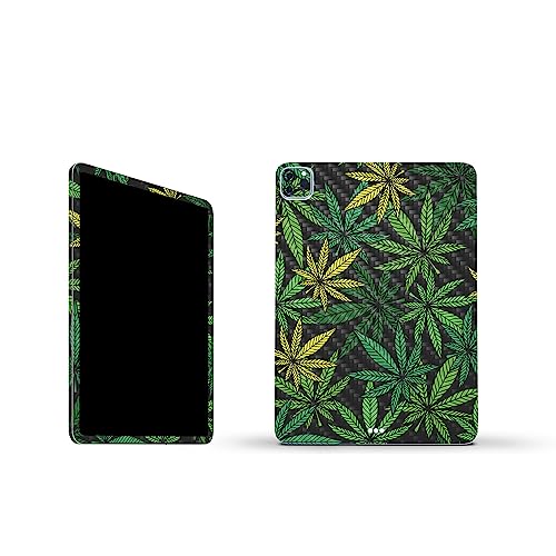 Image of MightySkins Carbon Fiber Skin Compatible With Apple iPad Pro 11 inch M2 4th Gen (2022) Full Wrap Kit - Cannabis Culture | Protective, Durable Textured Carbon Fiber Finish | Easy To Apply | Made in the USA