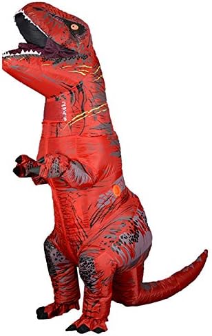 Inflatable T-REX Costume Adult Dinosaur Costumes Jumpsuit Air Blow up Halloween Cosplay Fancy Dress up Costume