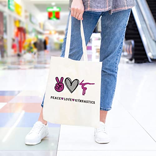 JXGZSO Gymnastics Lover Gift Peace Love Gymnastics Cosmetic Bag Sports Bag For Gymnast Coach (Peace Love Gymnastics shopping)4