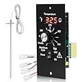 Digital Thermostat Control Panel Kit for Traeger Wood Pellet Grills, BAC236 Replacement Parts Digital Thermometer Pro Controller with 7" RTD Temperature Probe Sensor BAC194 Smoker Accessories