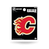 Rico Industries NHL Calgary Flames Die Cut Team Logo Short Sport Sticker