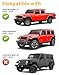 Saleago in-Channel Window Rain Guards Fit for Truck Jeep Wrangler JL 2018-2025 and Gladiator 2020-2025 Extra Durable Window Visors Window Deflectors Vent Visors Vent Shades Car Accessories-4 pcs