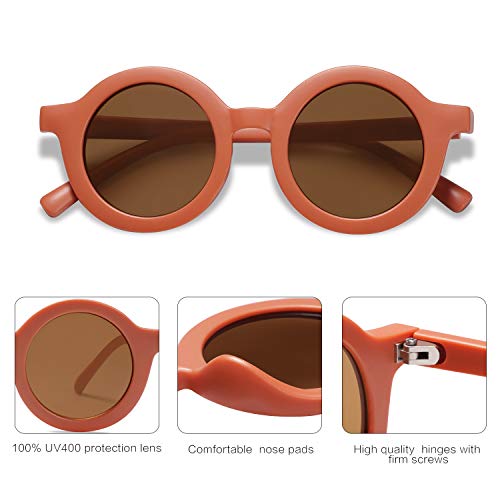 Image of SOJOS Cute Round Polarized Sunglasses for Kids Girls Boys UV400 Protection De Sol Gafas Beach Holiday