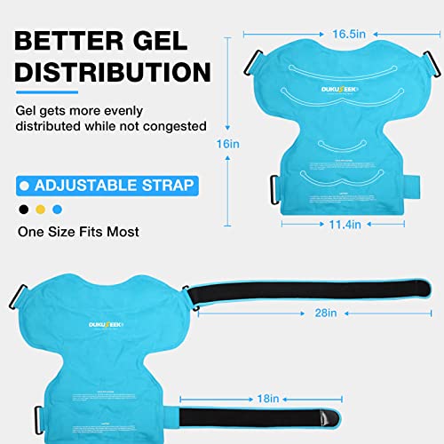 Dukuseek Shoulder Ice Pack Rotator Cuff Cold Therapy, Large Arm Ice Packs Wrap With Hot Cold Compress For Injuries, Shoulder Pain Relief, Recovery After Surgery, Long Lasting, Reusable #TOP3