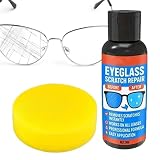 Glasses Lens Scratch Repair Kit - Scratch Remover For Glasses & Lenses, 2-in-1 Lens Scratches Repair Kit With Anti-Fog Coating, Optical Grade Polishing Paste For Eyeglasses, Sunglasses