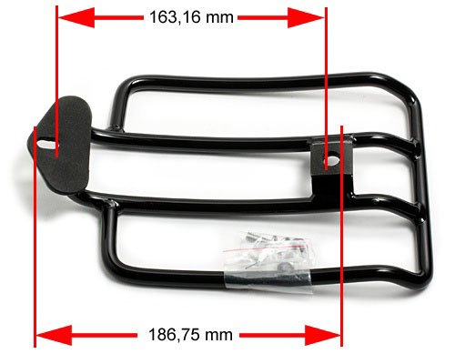 Gepäckträger schwarz - Harley Sportster ab 04