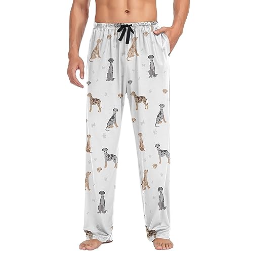 Mens Pajama Pants German Shorthaired Pointer Men's Pajama Bottoms Sleep Lounge Pj Pants for Men S2