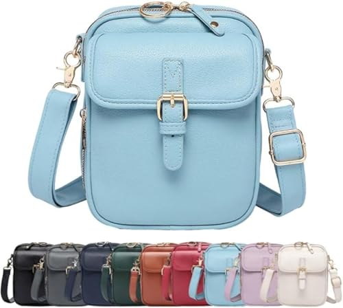 Sculptiure Crossbody Leather Bag, Collaboraten1 Crossbody Leather Bag, Anti Theft Shoulder Bags Built In Wallet