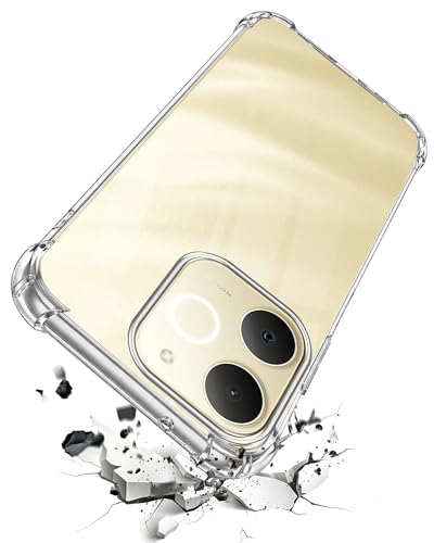 Image of Jkobi Shockproof Crystal-Clear Back Cover for Realme P4 Lite | Realme Narzo 80 Lite 4G (Anti Yellow Case | Drop & Camera Protection | Hard Polycarbonate)