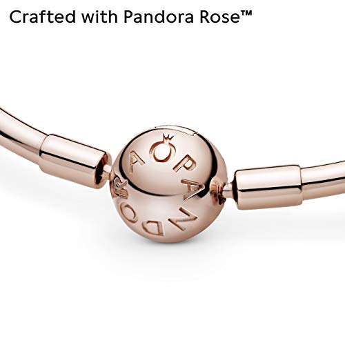 Bracelet jonc en métal plaqué or rose 14k type jonc rigide