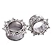 Produktbild YAzNdom Ohrstöpsel Tunnel Ohrstöpsel Muskeltunnel Blume Ohrstöpsel Trompete Bahre Körper Edelstahl Punk Style Perforation Ideal für Alltagspartys (Größe : 14mm)