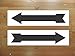 Black Arrow 6x24 Real Estate Rider Sign