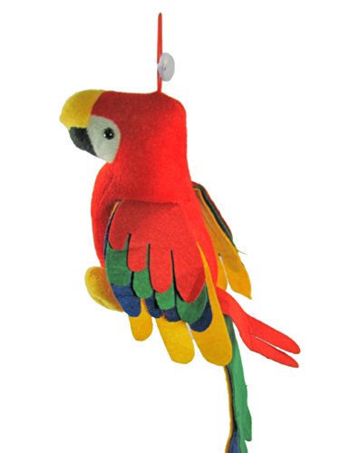 Image of Tickles Stuffed Soft Plush Toy Kids Birthday Macau Parrot (Size: 20 cm Color: Red)