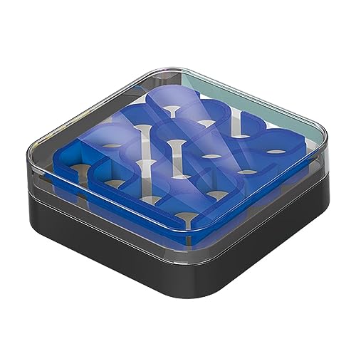 EHJRE カーブパズルボックス 論理ゲーム シンプルなルール 知育玩具 抽象戦略ゲーム トレーニング知性迷路 大人用 素晴らしいギフト, 青い