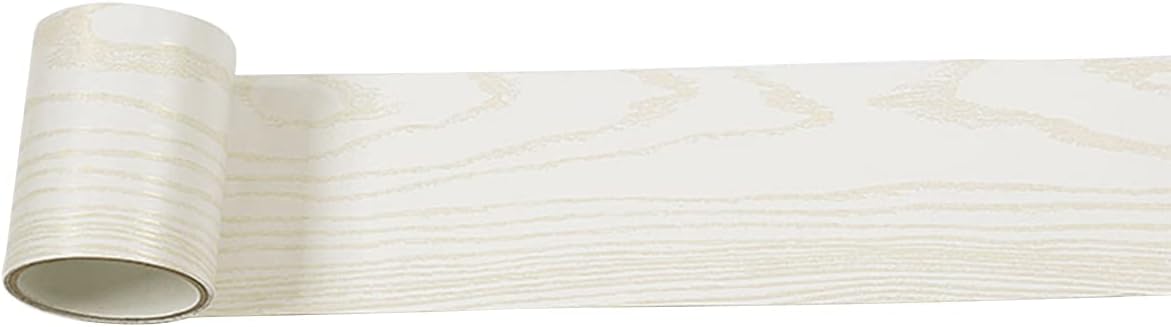 ECYC Ltd 3.94x393.7 inch Self Adhesive Wood Grain Wallpaper Border, Self Adhesive Waterproof Wood Grain Baseboard Wall Stickers for Home Decoration,01
