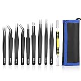 📱 ESD BESCHICHTUNG - Die antistatische Beschichtung schützt vor elektrostatischer Entladung, um statischer Beschädigung an elektronischen Bauteilen zu vermeiden. Die matt schwarze Beschichtung und die präzise Fertigung gewährleisten einen hervorragenden und sicheren Halt