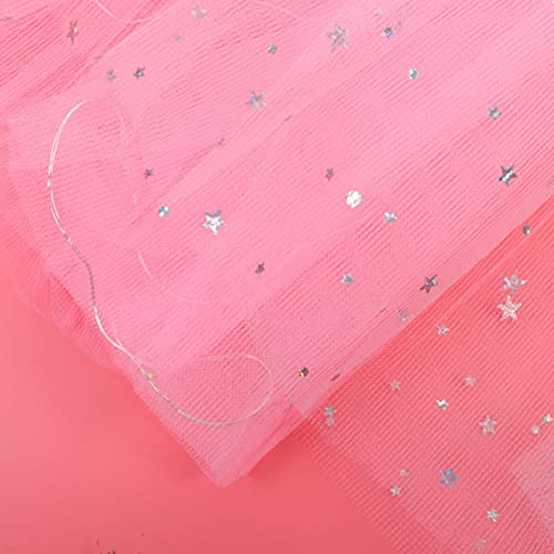 STOBOK Lantejoulas Saia Tutu 1Pc Rosa Lantejoulas Saia Tutu Luminosa Half- Length Saia Ballet Saia D