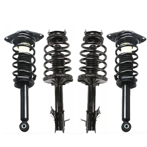MOSTPLUS 4PCS Front+Rear Complete Struts Shock Assembly W/Coil Spring Compatible