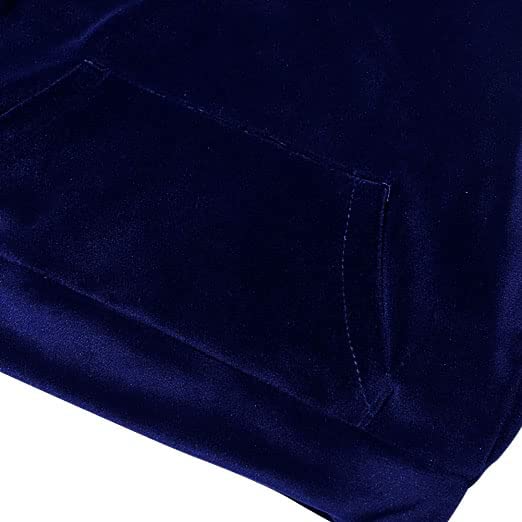HIBA CREATIONS Toddler Bear Hoodie Sweatsuit Long Sleeve Velvet Tracksuit 2 Y -3 Y BLUE 1