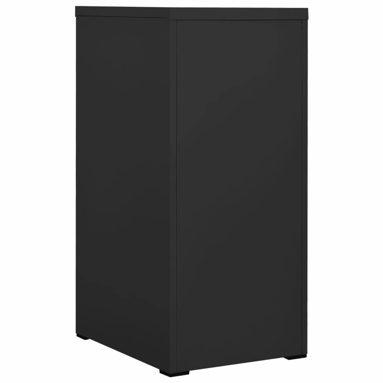 Schedario Antracite 46x62x102,5 cm in Acciaio,Cassettiera, Mobiletto da Ufficio con Serratura,Regolabile per Cartelle Sospese, Superficie Testurizzata, per Ufficio, Studio
